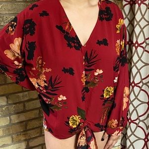 UMGEE Plus Size Floral Blouse